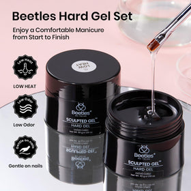 beetles lamp curing in salon setting showing hands under UV/LED benefit: low-heat comfort