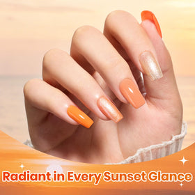 beetles swatches showing layered orange gradients and buildable color
