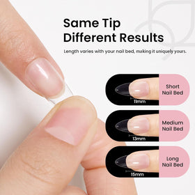 Beetles Gel Polish user at home applying tips in a relaxed lifestyle setting