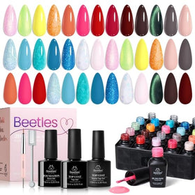 beetles lifestyle beach manicure with bright nails suited for summer outfits and parties