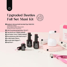 beetles home DIY manicure scene showing kit use for salon-style nails at home