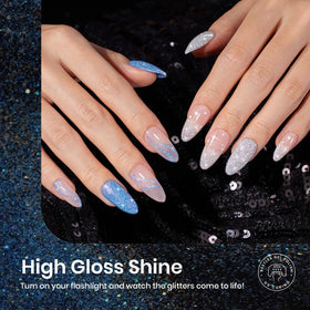 beetles Gel Polish manicure on hands outdoors showcasing long-lasting shine