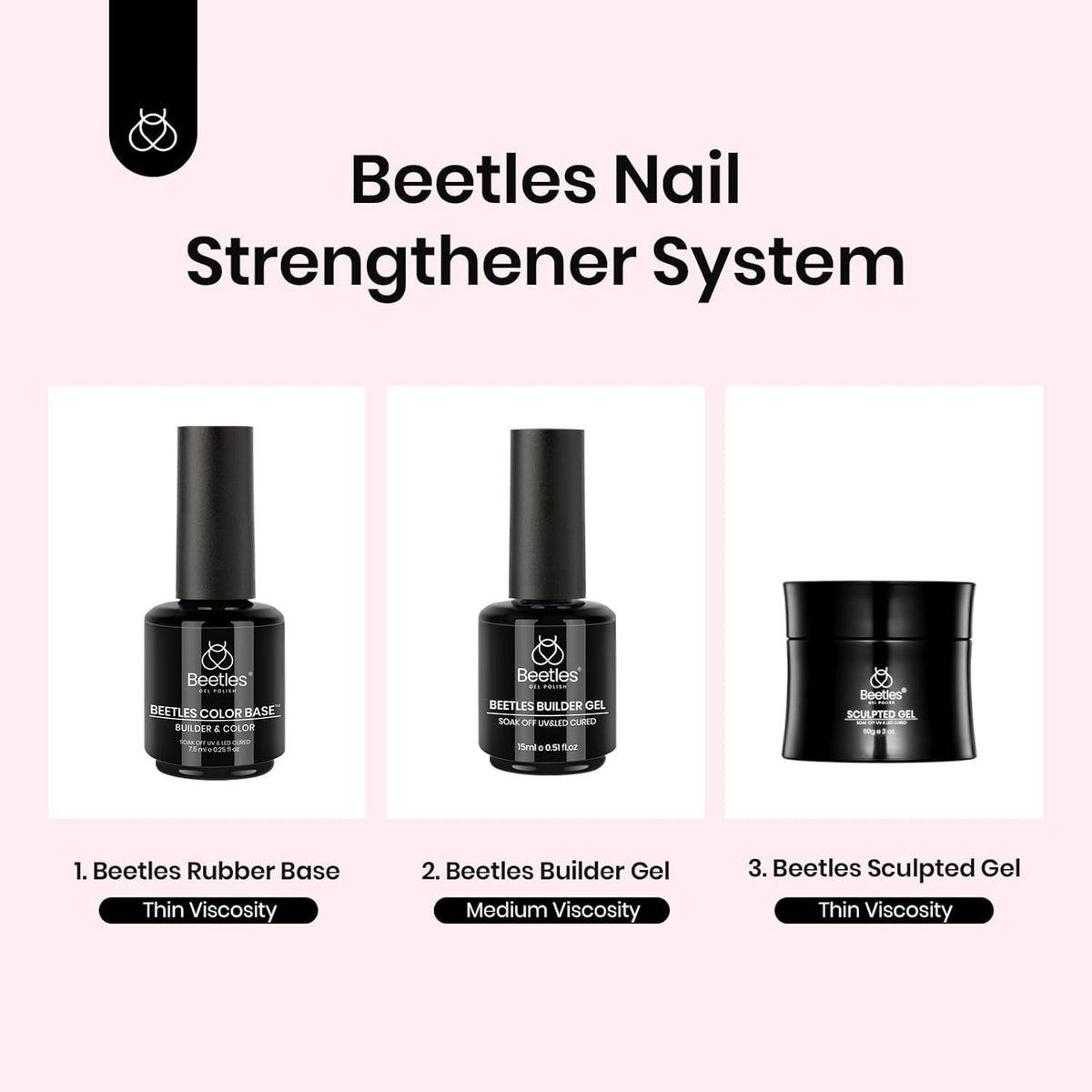 beetles lifestyle manicure on model showing natural nude-pink wear