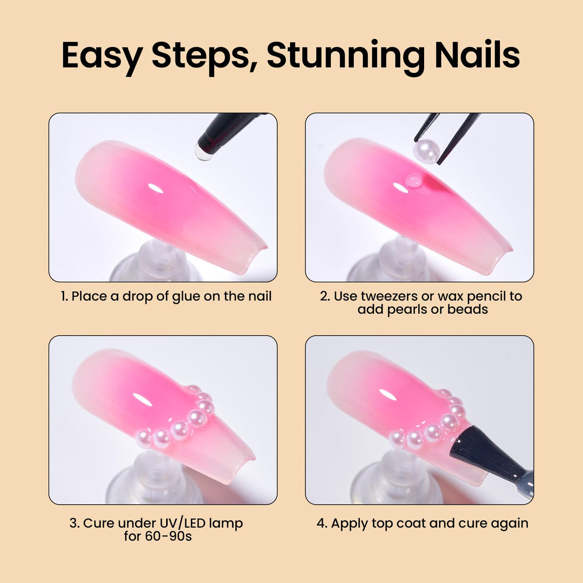 beetles manicure kit staged on a table for DIY nail art inspiration