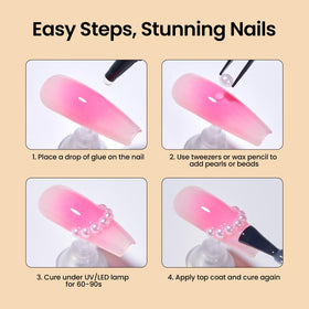 beetles manicure kit staged on a table for DIY nail art inspiration