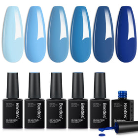 beetles summer beach manicure lifestyle photo highlighting wearable ocean-inspired colors