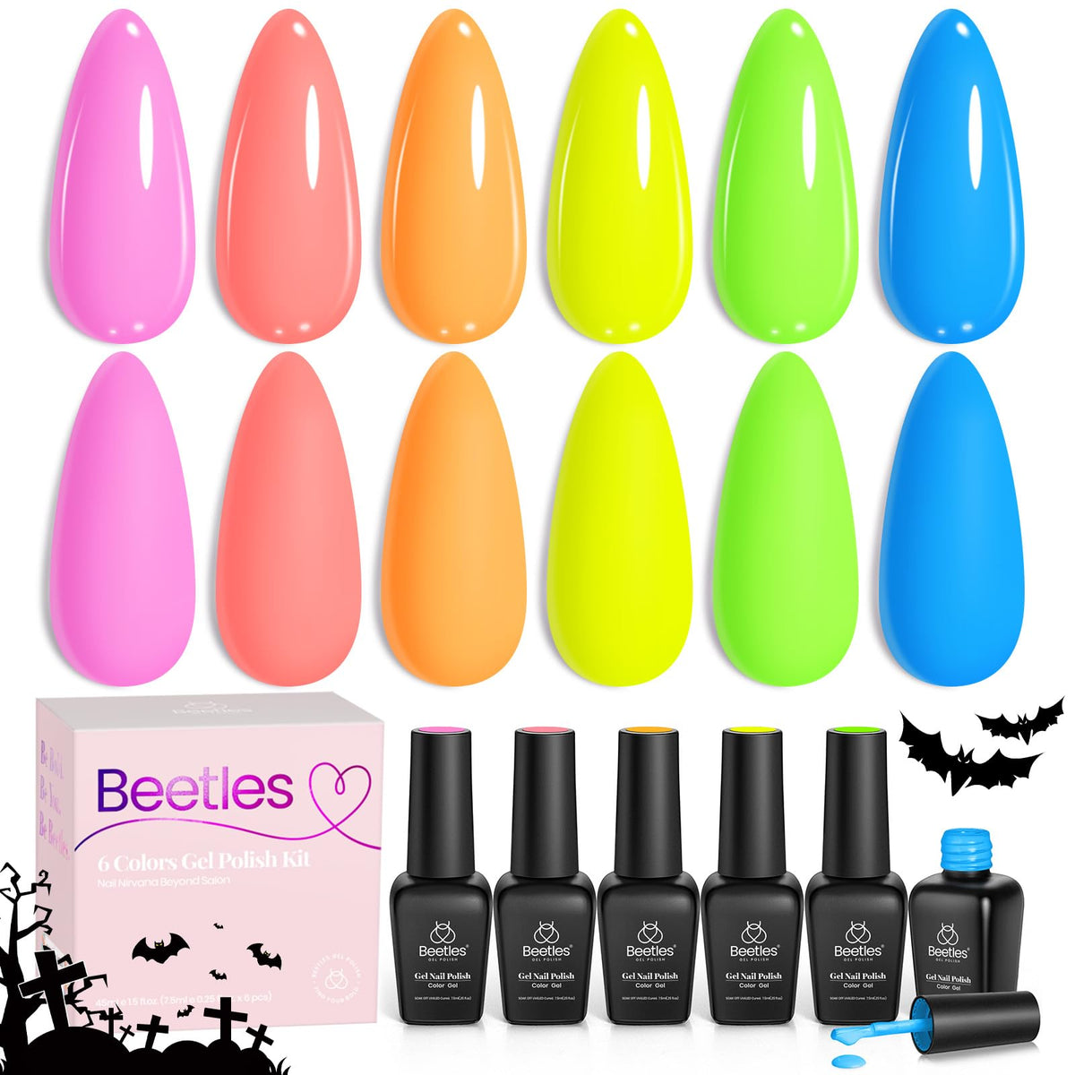 Beetles Gel Polish on nails at poolside showing vibrant summer-ready manicure