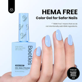 beetles Gel Polish cap and label clear view for quick shade ID