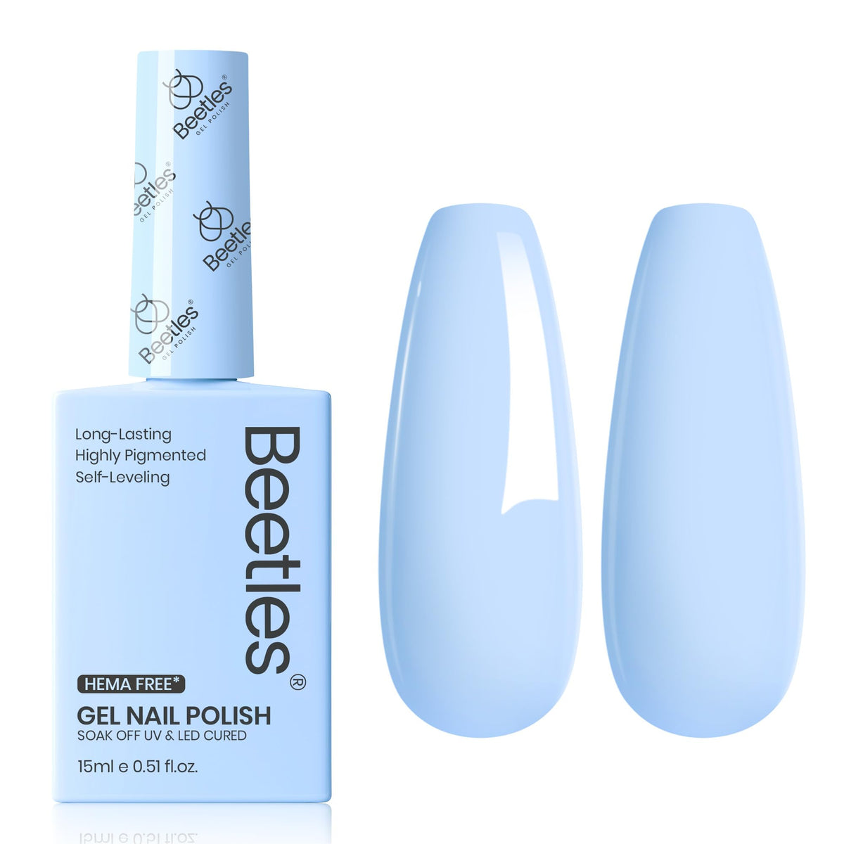 beetles Gel Polish flatlay with tools as a ready-to-gift manicure set benefit