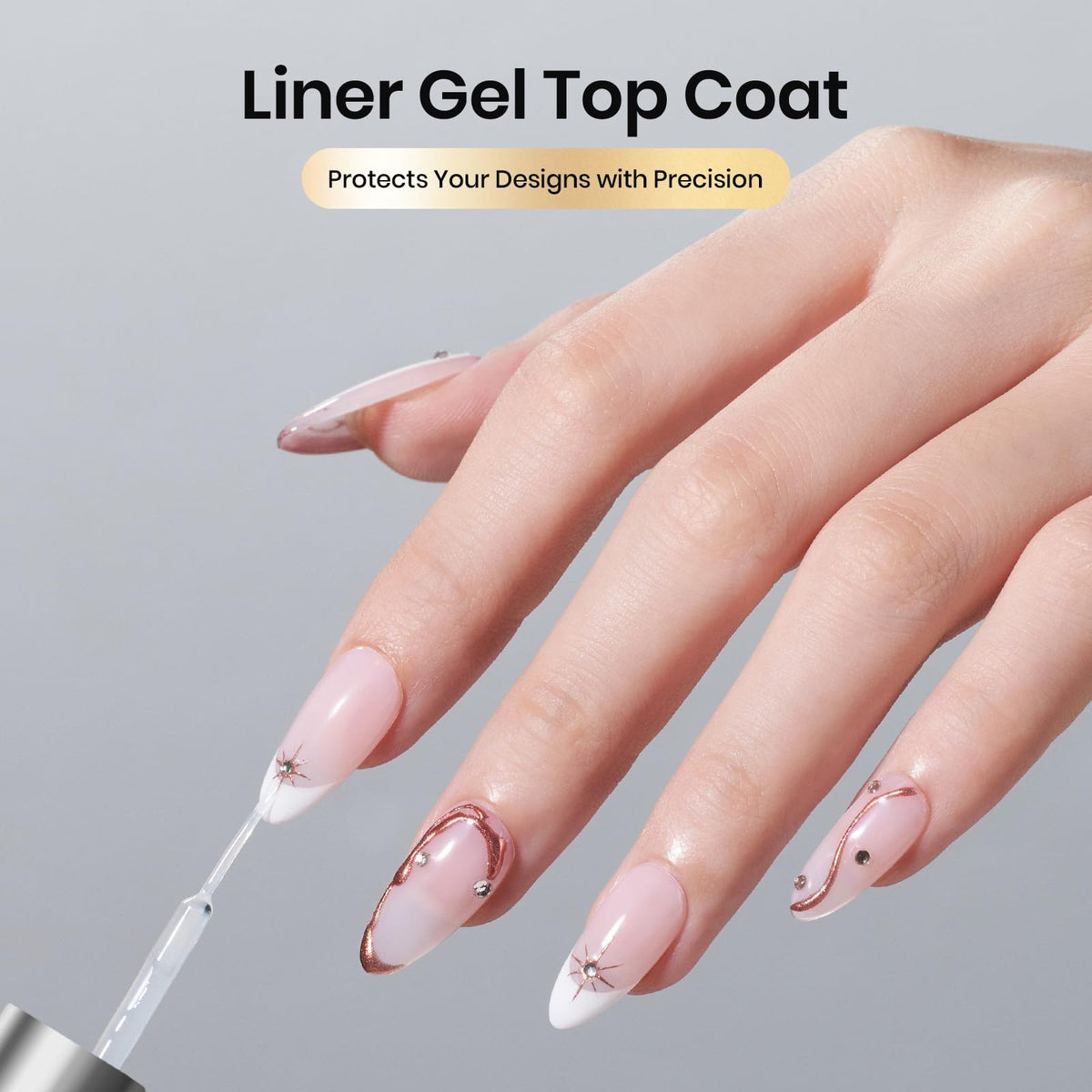 beetles Gel Polish anchoring rhinestones for long-lasting wear