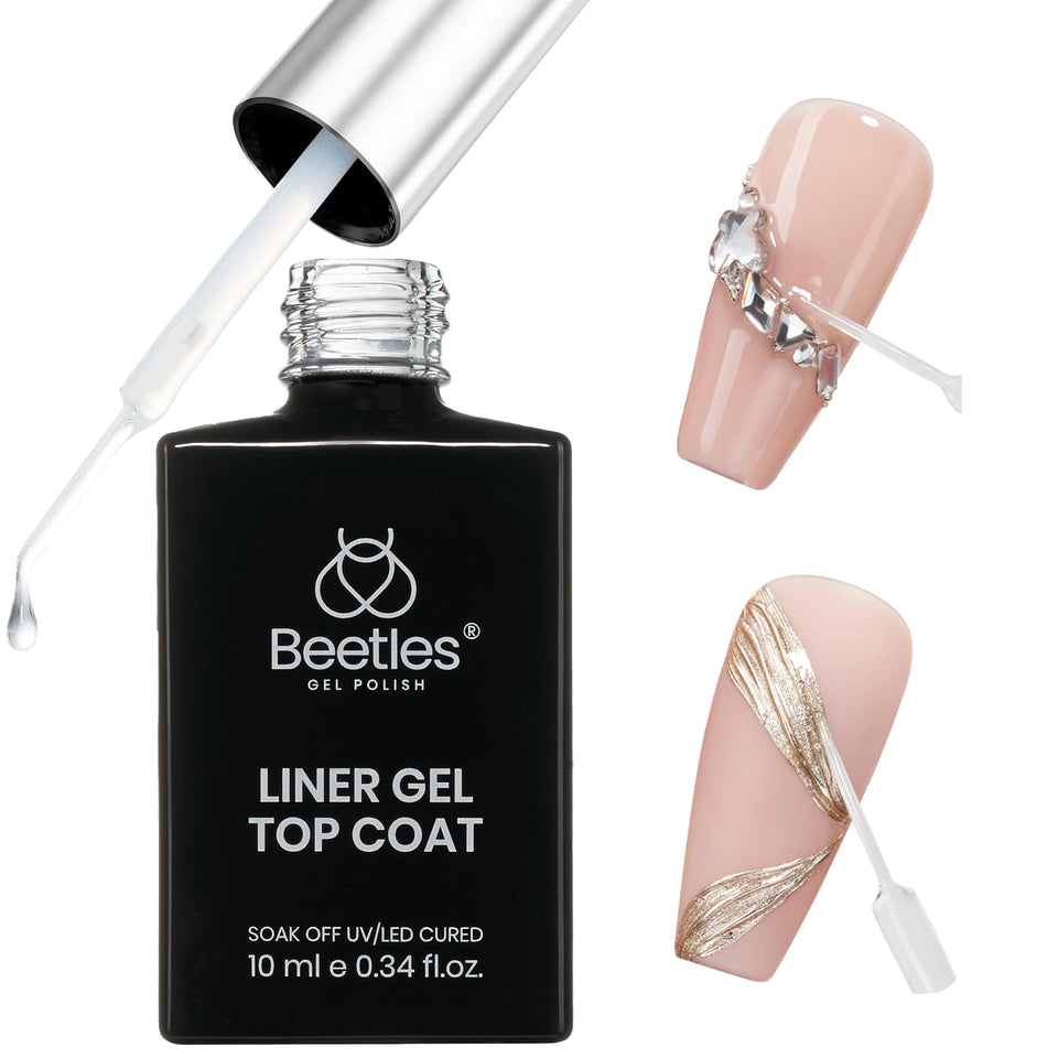 beetles Gel Polish bottle front view shows neat label and glossy finish