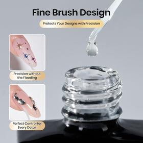 beetles Gel Polish sealing mirror chrome powder to boost shine