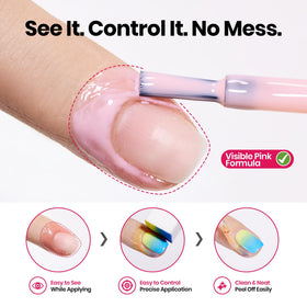 beetles in a manicure setup with tools showing professional-ready convenience