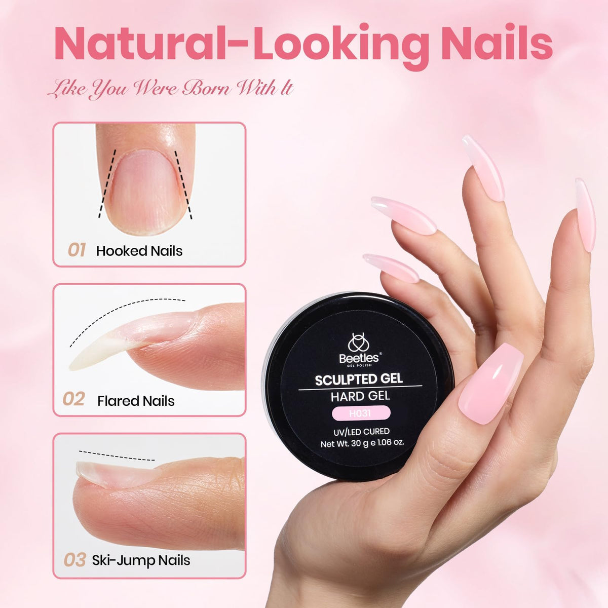 beetles long square half cover tips spread featuring easy seamless blending