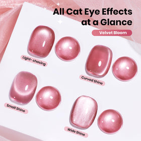 beetles magnet held over wet gel creating a defined cat-eye stripe