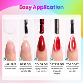 Beetles manicure in lifestyle setting with hands showing long-lasting, glossy cat eye finish