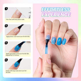 beetles manicure in use creating summer French tips for bright, wearable neon nails