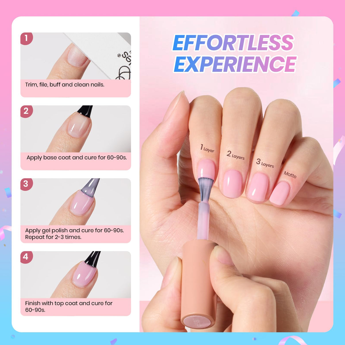 beetles manicure in use on hands displaying wearable salon finish