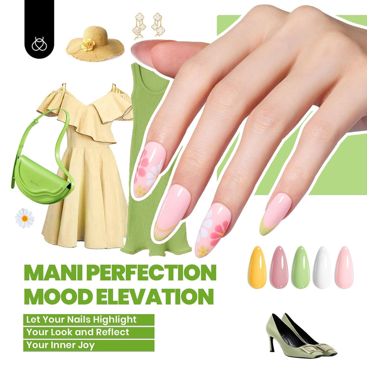 beetles manicure lifestyle scene showing finished nails for gift inspiration