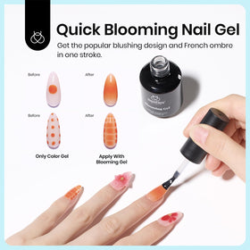 beetles marble effect in-use on nail showcasing flowing colors for creative designs