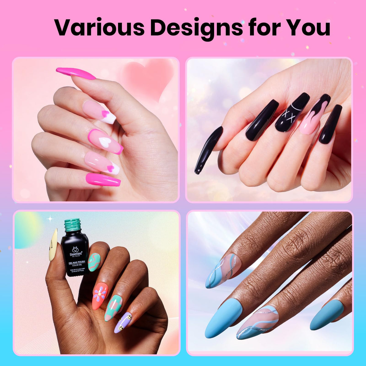beetles matte and glossy topcoats displayed for flexible finish options