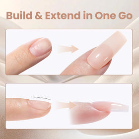 Beetles medium square half-cover tips spread with easy blending benefit