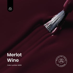 Beetles Gel Polish merlot wine brush stroke close-up showing smooth coverage and opacity