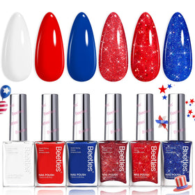 Beetles Gel Polish flatlay with summer accessories suggesting holiday-ready nail looks