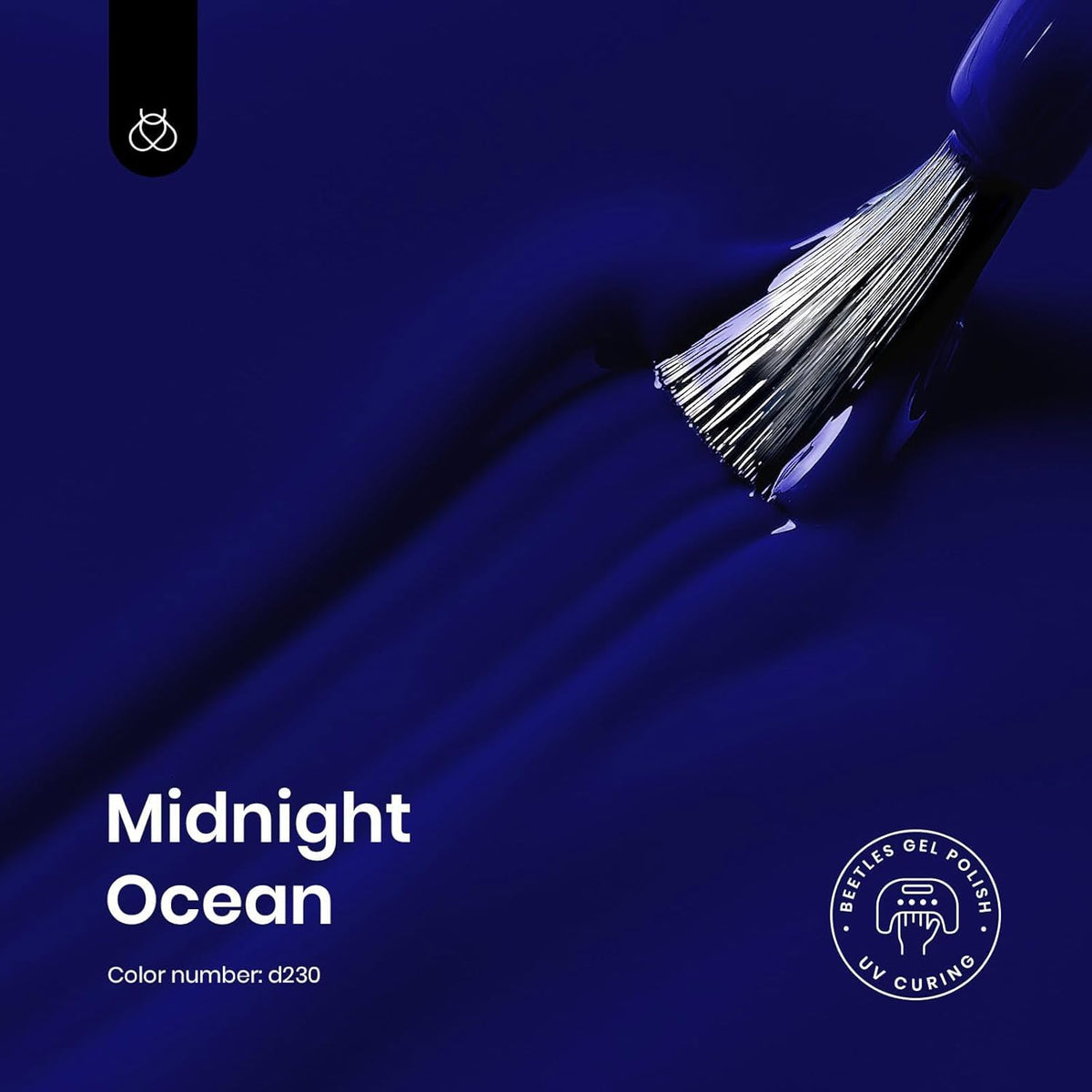 beetles brush stroke of midnight ocean navy blue demonstrating even coverage