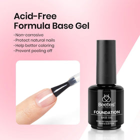 beetles Gel Polish milky pink bottle close-up showing smooth pigment
