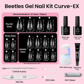 Beetles mini UV lamp curing gel to secure base and top coats for long-lasting finish