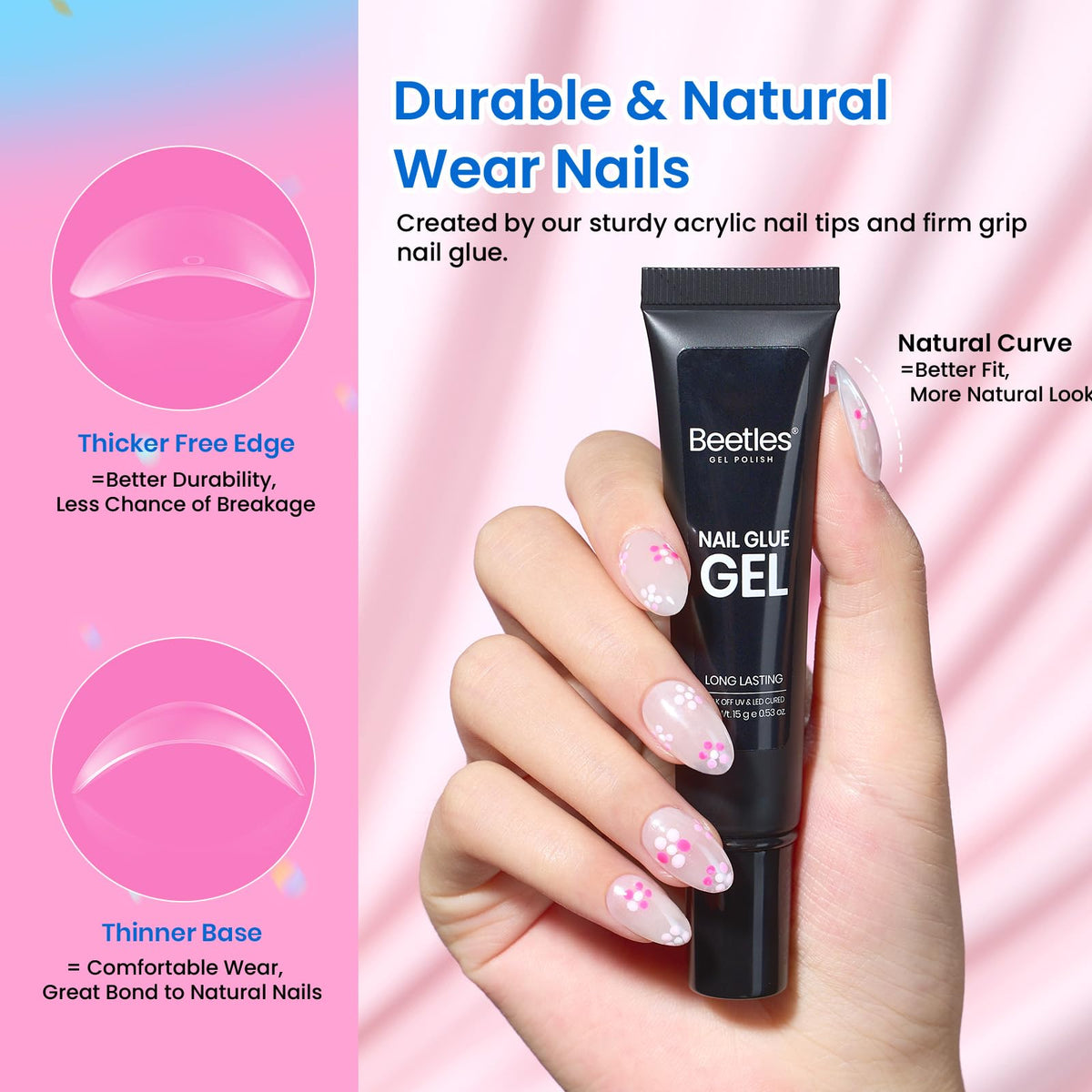 Beetles mini UV lamp curing nails for quick strong finish