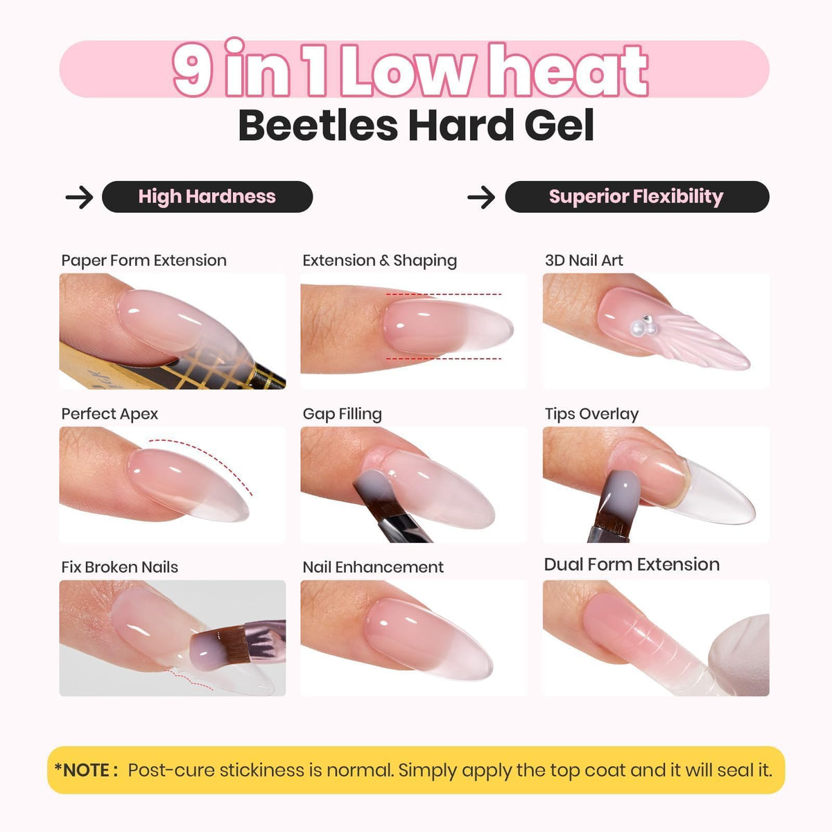 beetles mint-sheer gel texture closeup revealing consistency benefit: balanced flow for sculpting