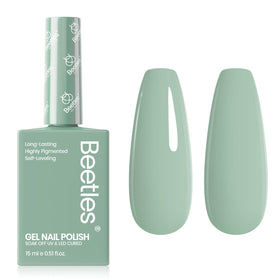 Beetles Misty Sage front bottle showing color and quick shade ID benefit