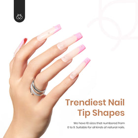 beetles nail application process demonstrating easy glue application