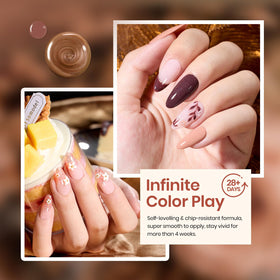 beetles nail artist applying polish showing precise, even coats
