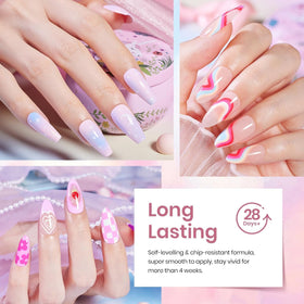beetles nail art application on tip demonstrating layering and glitter accent possibilities