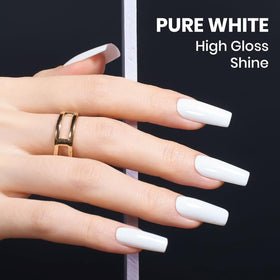 beetles Gel Polish manicure showing French tips and line art, enables versatile designs