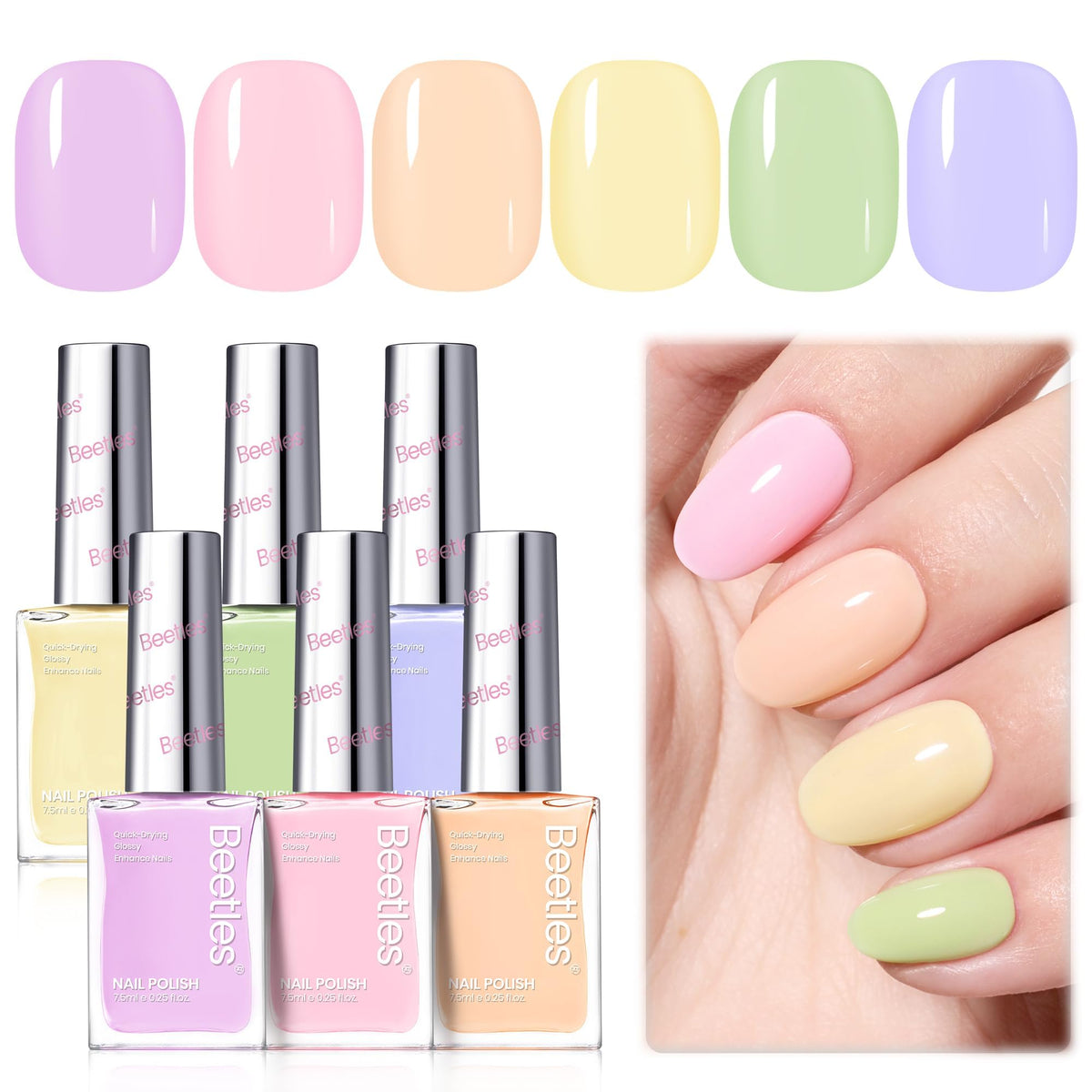 beetles nail art mix and match showing layered gradients and accents