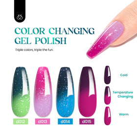 Beetles nail art ombre demo illustrating versatile design possibilities