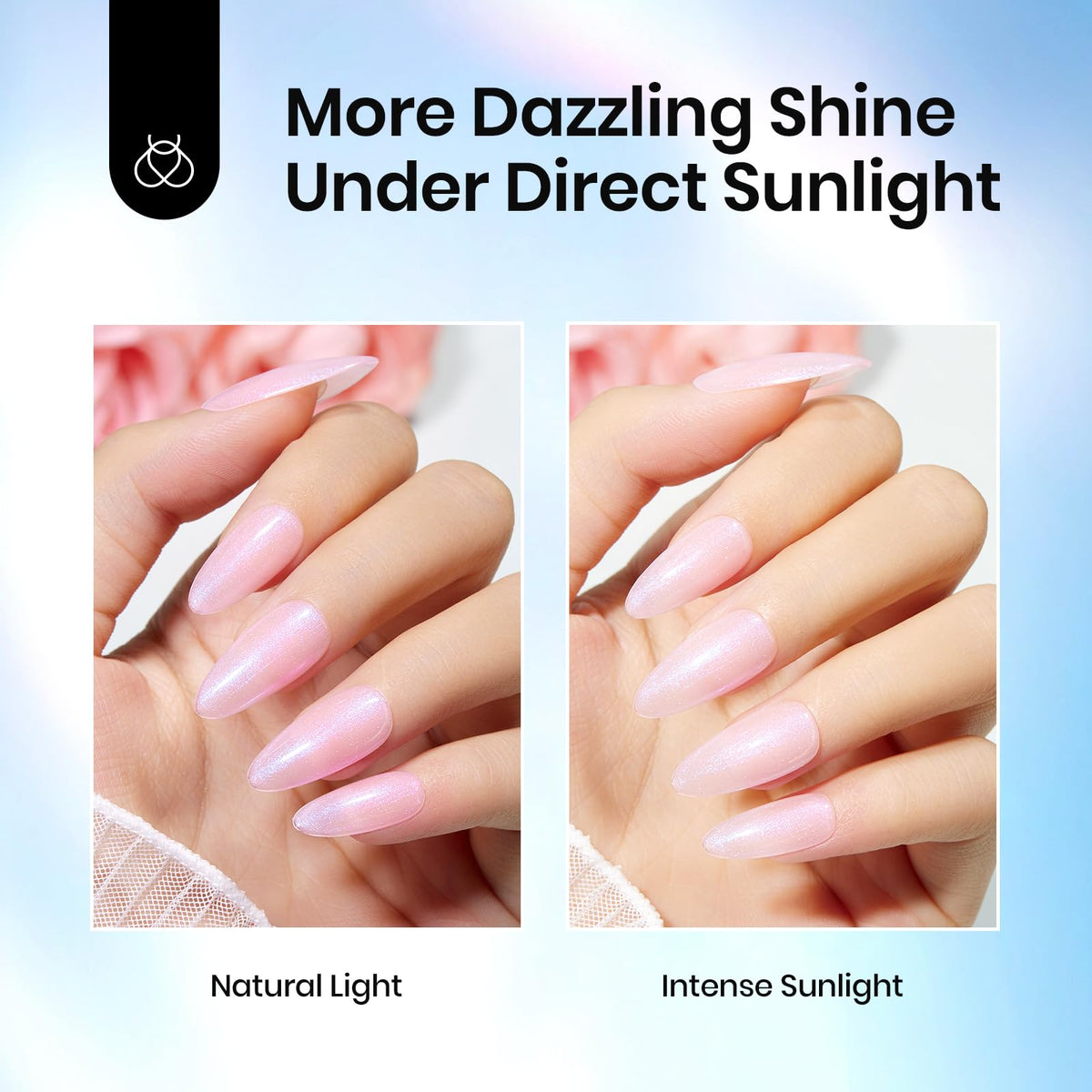 beetles before and after nails illustrating transformative sparkle