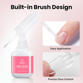 beetles glue holding rhinestone on nail to display secure decoration