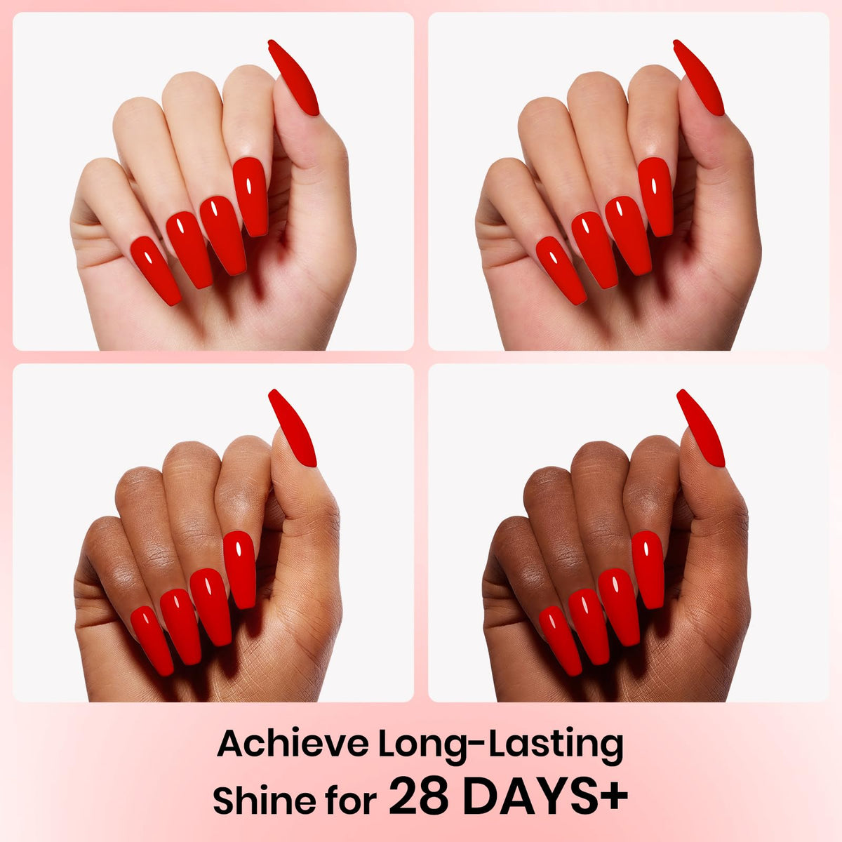 beetles Gel Polish close-up high-gloss cured nail showing shine