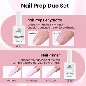 beetles nail dehydrator and primer bottles promoting stronger adhesion