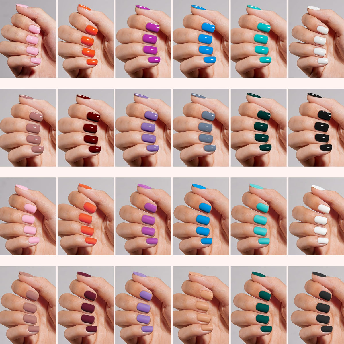 beetles layout of 12 nail sizes demonstrating precise size options