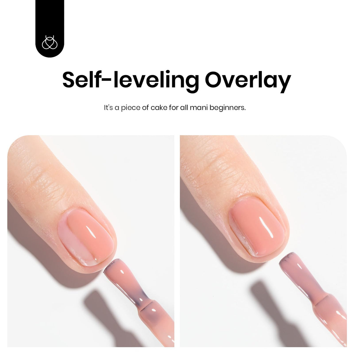 beetles neutral brown swatch for French tip and natural-looking nails