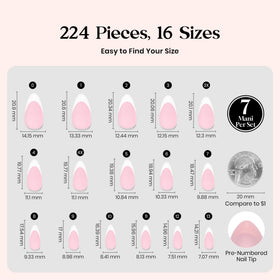 beetles gel polish nails in hand showing scale and comfortable short almond shape