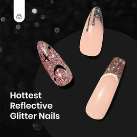 beetles nails in use party look showcasing dramatic shine and event-ready finish