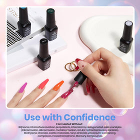 beetles model nails showing color-changing shades for eye-catching effects
