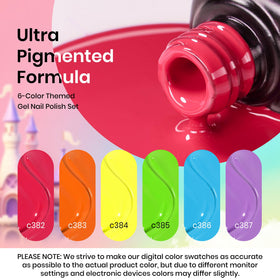 beetles neon swatches on a nail fan showing true-to-bottle colors and vibrant finish